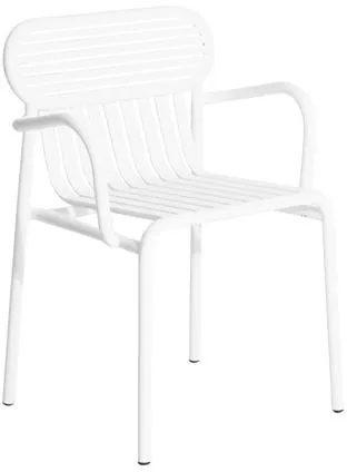 Petite Friture WEEK-END Spisebordsstol med Armlæn Hvid